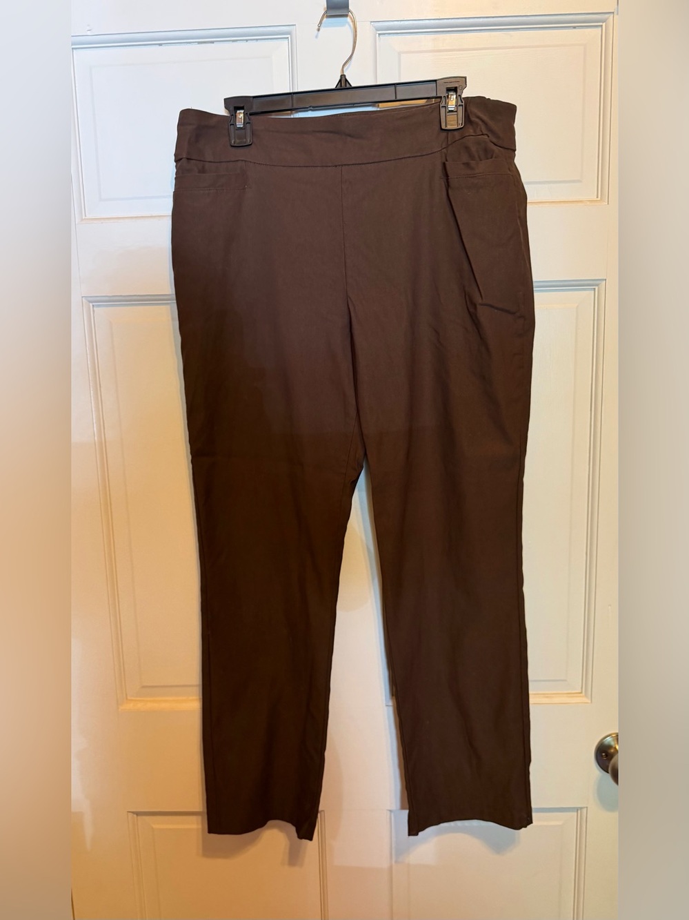 Kim Rogers tummy control brown pants  - 14 short